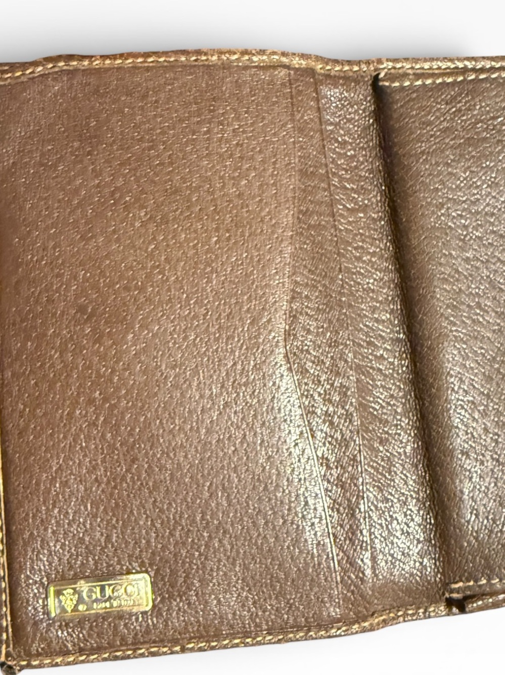 Vintage Gucci Coated Canvas Kisslock Snap Wallet - GUC - Picture 7 of 14
